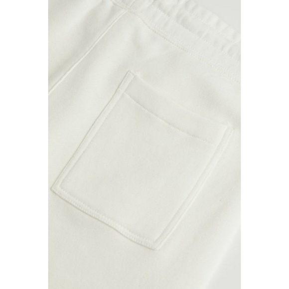 H&M Relaxed Fit Printed Sweatshorts - White/Solar Age - Picture 3 of 3